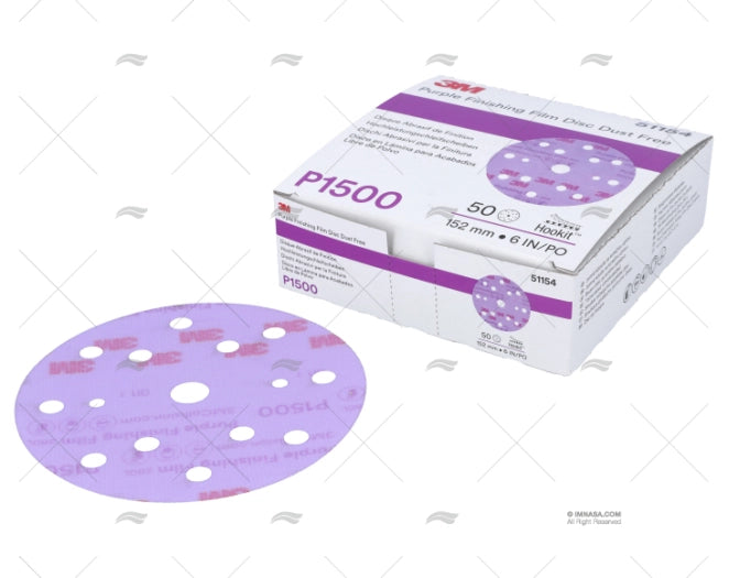 DISQUE 260 P 1500 15 TROUS. 150mm 50U 3M