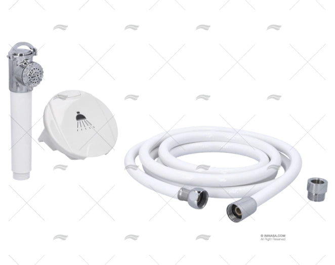KIT DOUCHE BLANC A/TUYAU DE 2,5m IMNASA