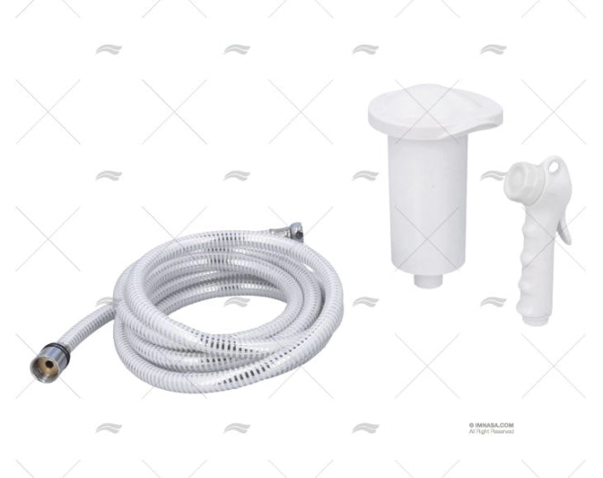 DOUCHETTE DE PONT BLANC 2.5MTS /BOITIER ARAVON