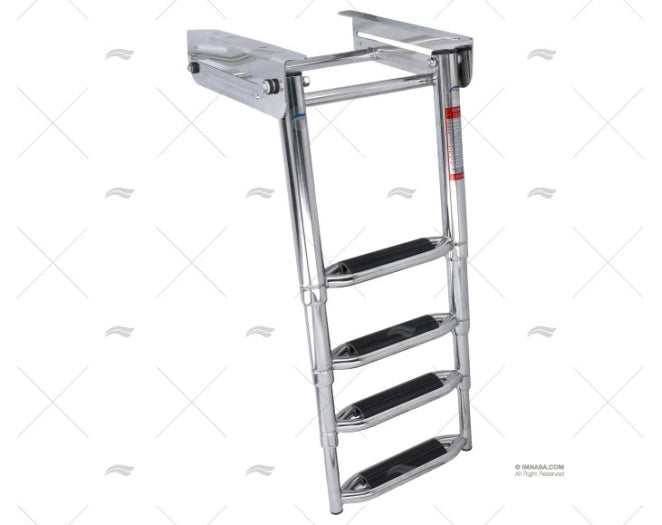 ECHELLE AJUSTABLE 4 MARCHES LARGE INOX