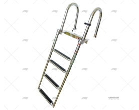 ECHELLE PLIABLE A/ BRASS INOX 4 MARCHES