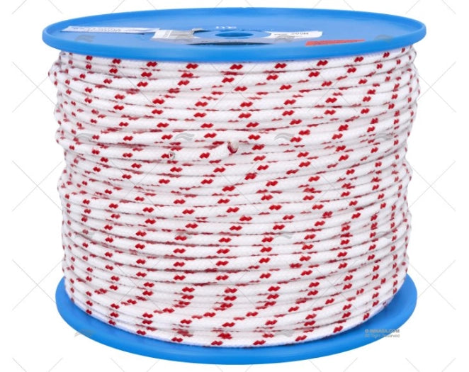 ECOUTE ROYAL NAUTIC 6MM BLANC/ROUGE MEYER