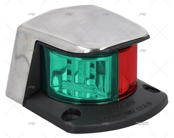 FEU BICOLORE LED INOX 12V