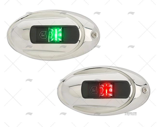 FEU DE NAV OVAL BICOLOR INOX V 2MN ATTWOOD