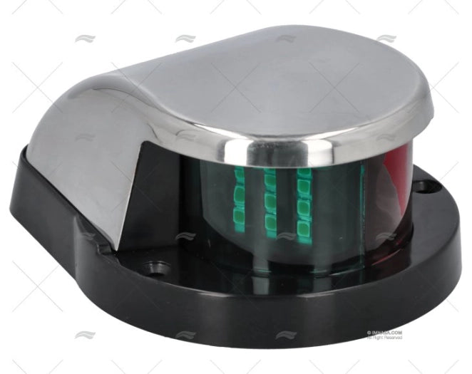 FEU DE NAVIGATION LED BICOLORE 12V INOX