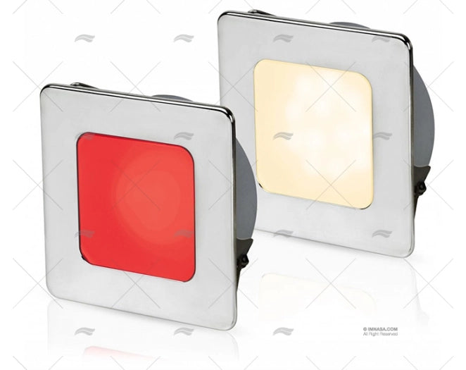 FEU EUROLED 95 SQUARE BLANC CHAUD/ROUGE HELLA MARINE