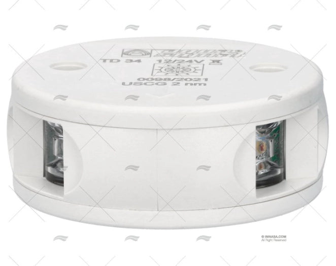 FEU LED BLANC S34 BICOLOR 12/24V