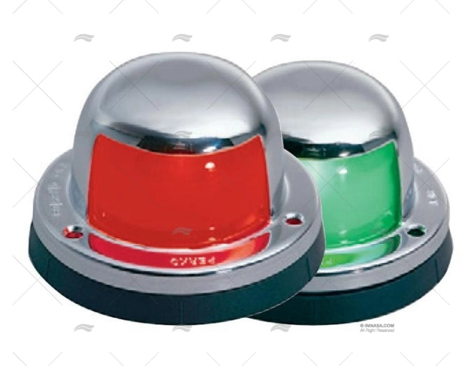 FEU PERKO HORIZ. LAITON CHROME JEU 12V PERKO