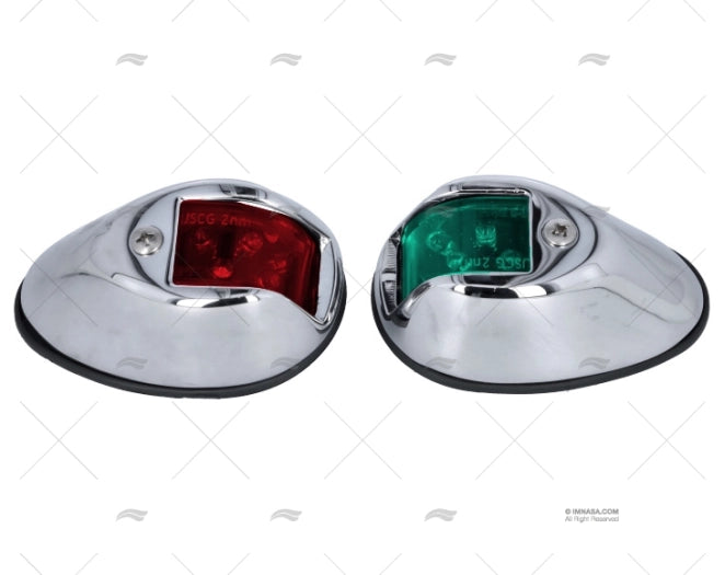 FEU PERKO VERTICAL CHROME LED 12V JEU PERKO