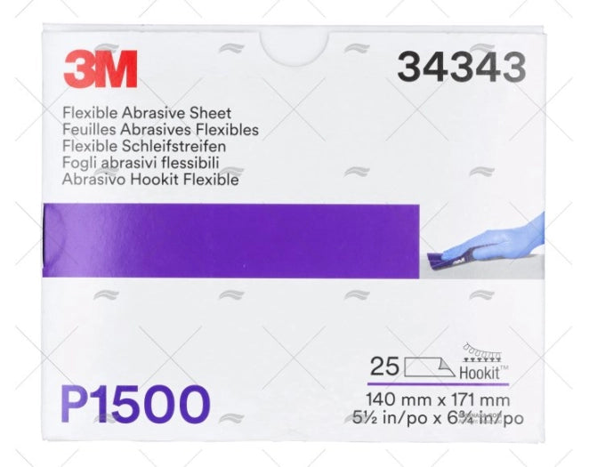 FEUILLES DOUBLE ABRASIVES FLEXIBLES P15 3M