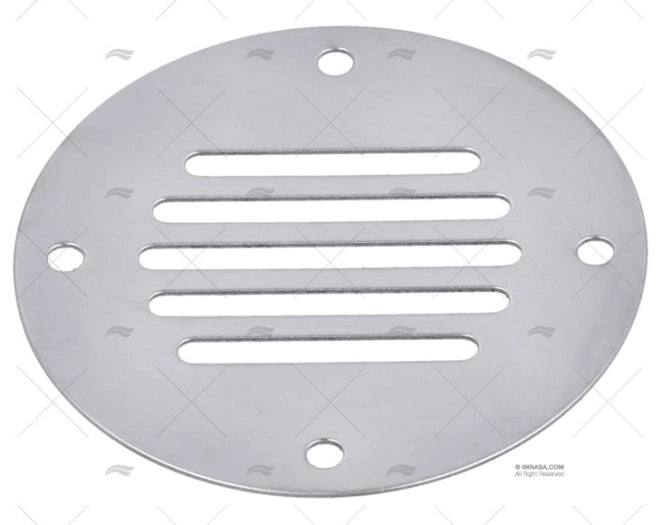GRILLE INOX PLATE DIAM 63mm
