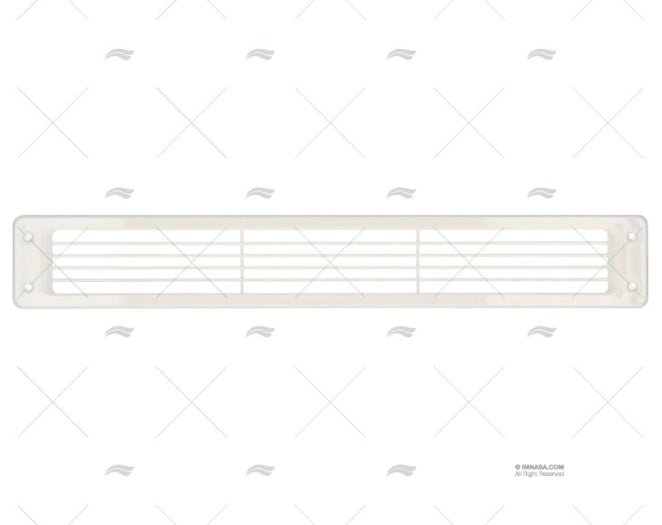 GRILLE PLATE BLANC 450mm X 70mm