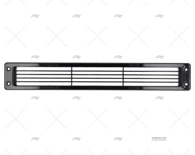 GRILLE PLATE NOIR 450mm X 70mm