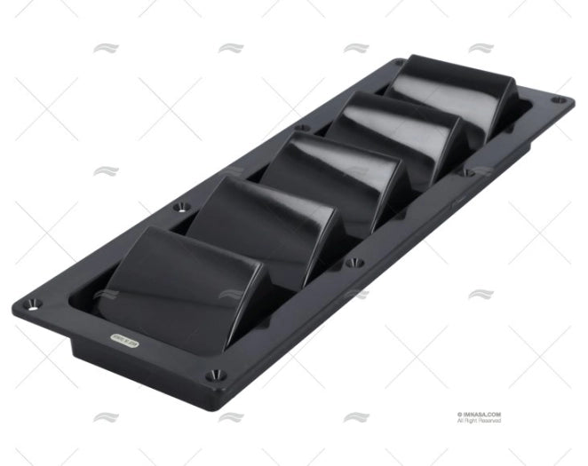 GRILLE PVC NOIR 336.6mm X 120.7mm