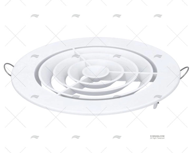 GRILLE PVC UNIVERSELLE A/CLIPS DIAM 165m