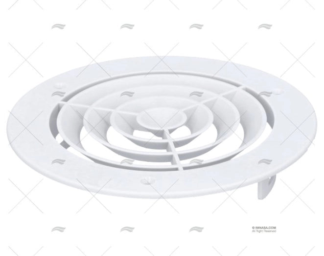GRILLE PVC UNIVERSELLE A/VIS DIAM 165mm
