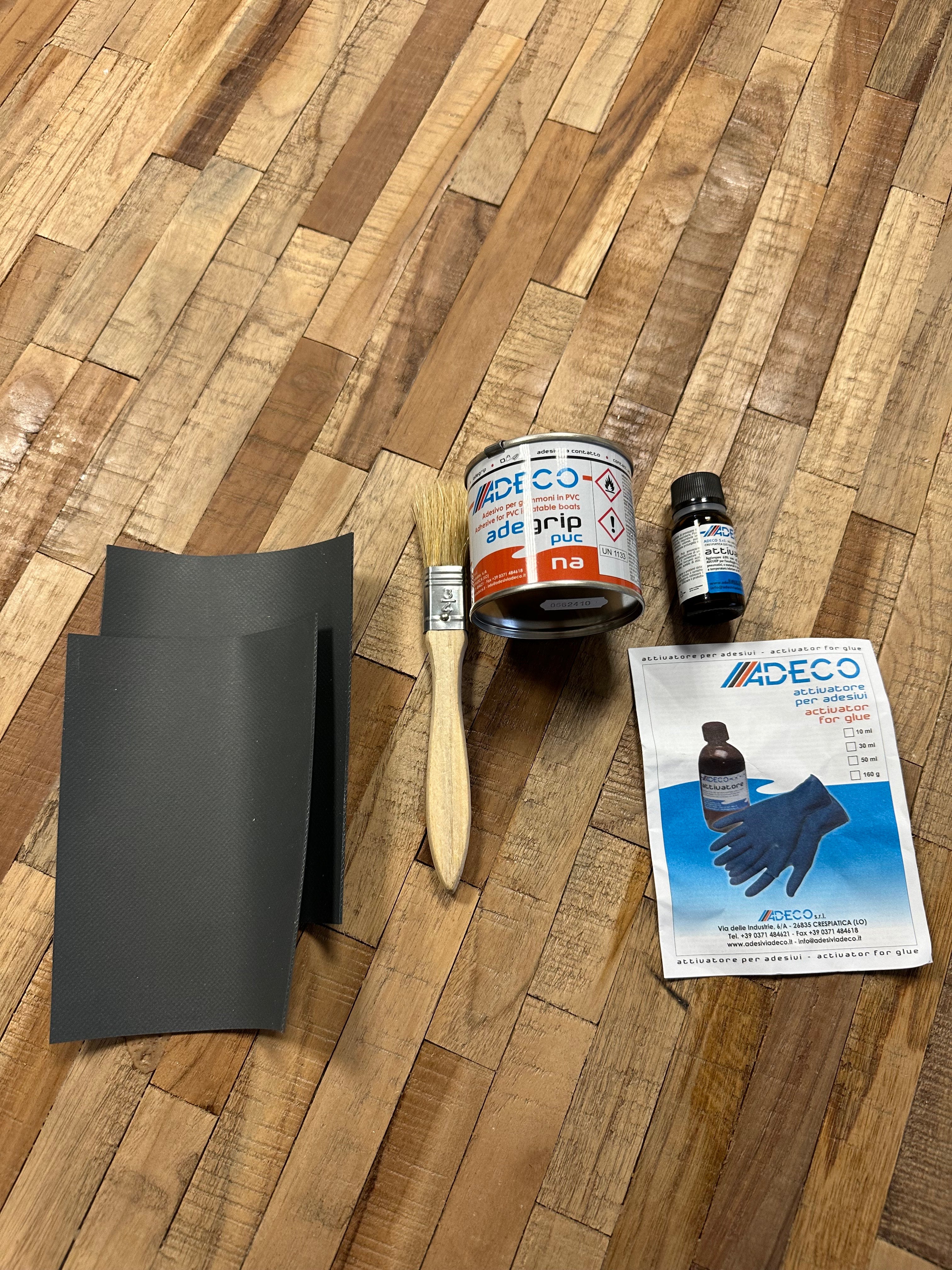 Kit réparation annexe semi-rigide PVC gris foncé