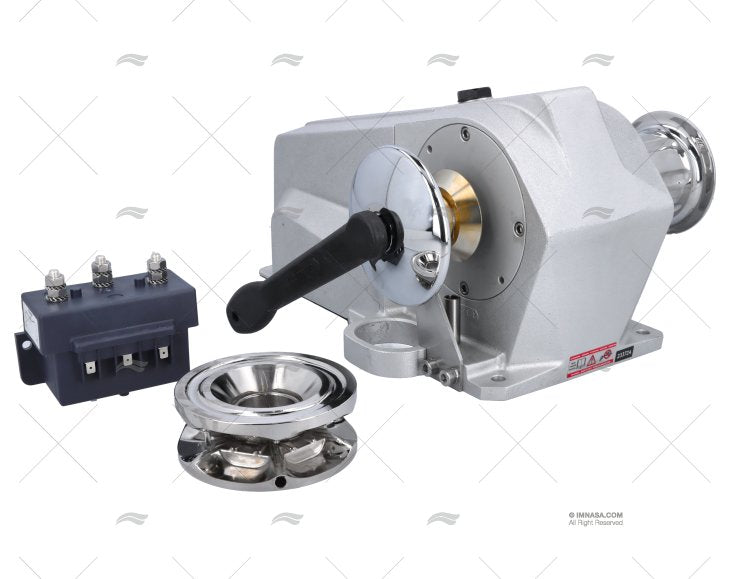 Guindeau DEVON 24V 1000W Avec POUPEE 10mm électrique en aluminium anodisé avec moteur horizontal