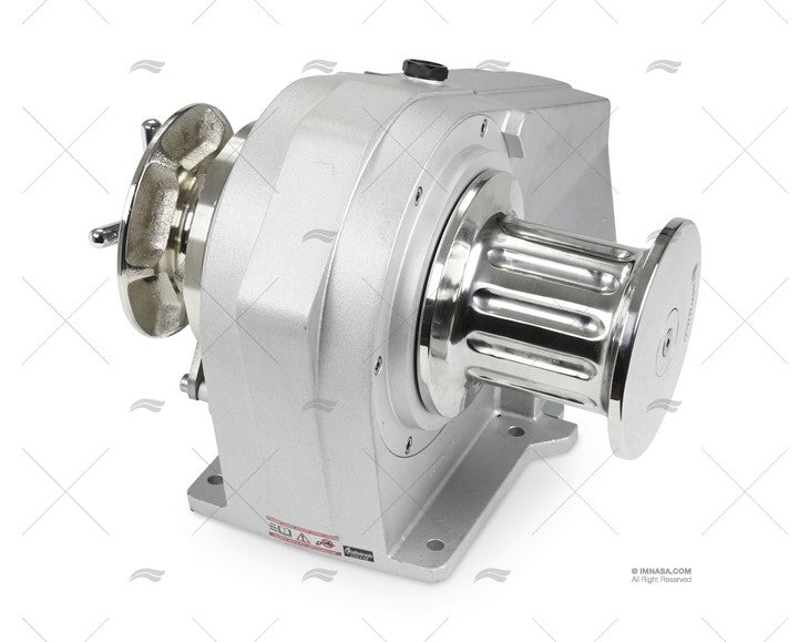 Guindeau FYN 12V 1700W Avec POUPEE chaine de 12mm électrique en aluminium anodisé blanc avec moteur horizontal