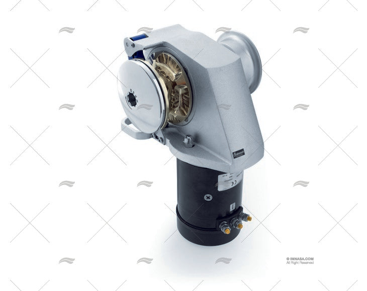 Guindeau électrique 1500W 24V CHAINE DE 10 en aluminium anodisé avec moteur vertical. OBI 1000 avec poupée