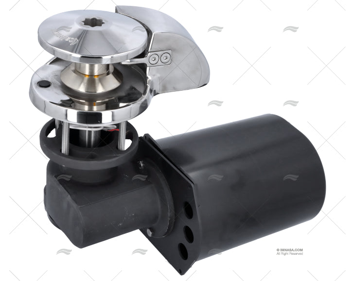 Guindeau électrique en inox, avec moteur horizontal sans poupée. Barbotin mixte chaine 10mm 12V 1700W Sans POUPEE