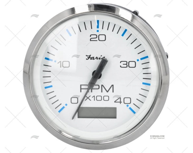 HORAMETRE POUR DIESEL 4.000 TR/MN BLANC FARIA