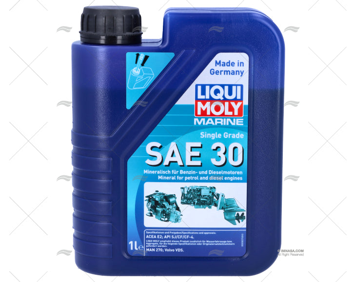 Huile moteur SAE 30 1L single grade Convient aux TURBOCOMPRESSEURS