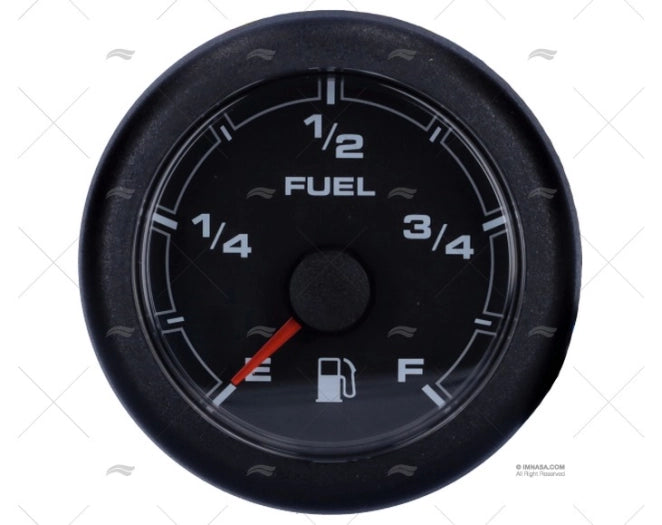 IND. NIVEAU CARBURANT 12/24V 52mm NOIR