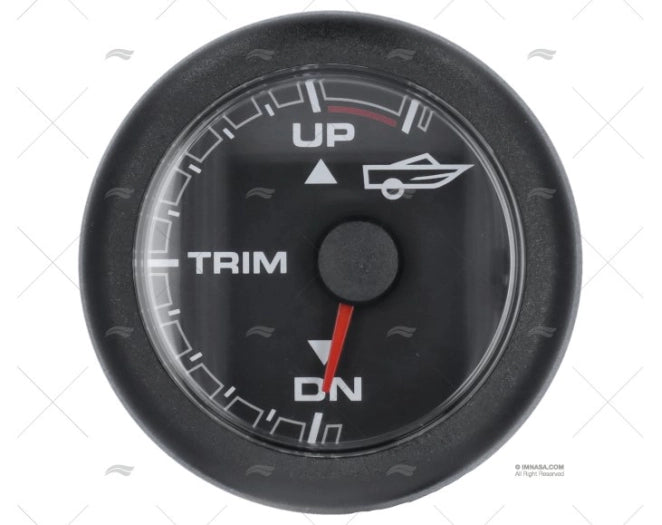 INDICATEUR TRIM OL 12/24V 52mm NOIR