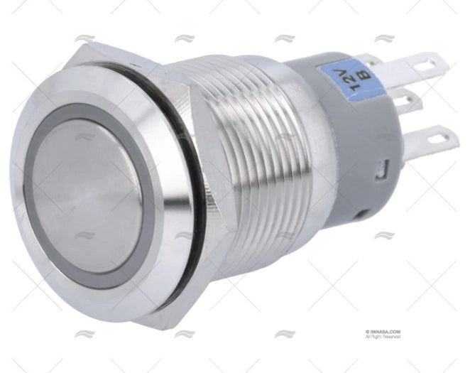 INTERRUPTEUR MOMENTANÉ 12V BLEU LED BEP