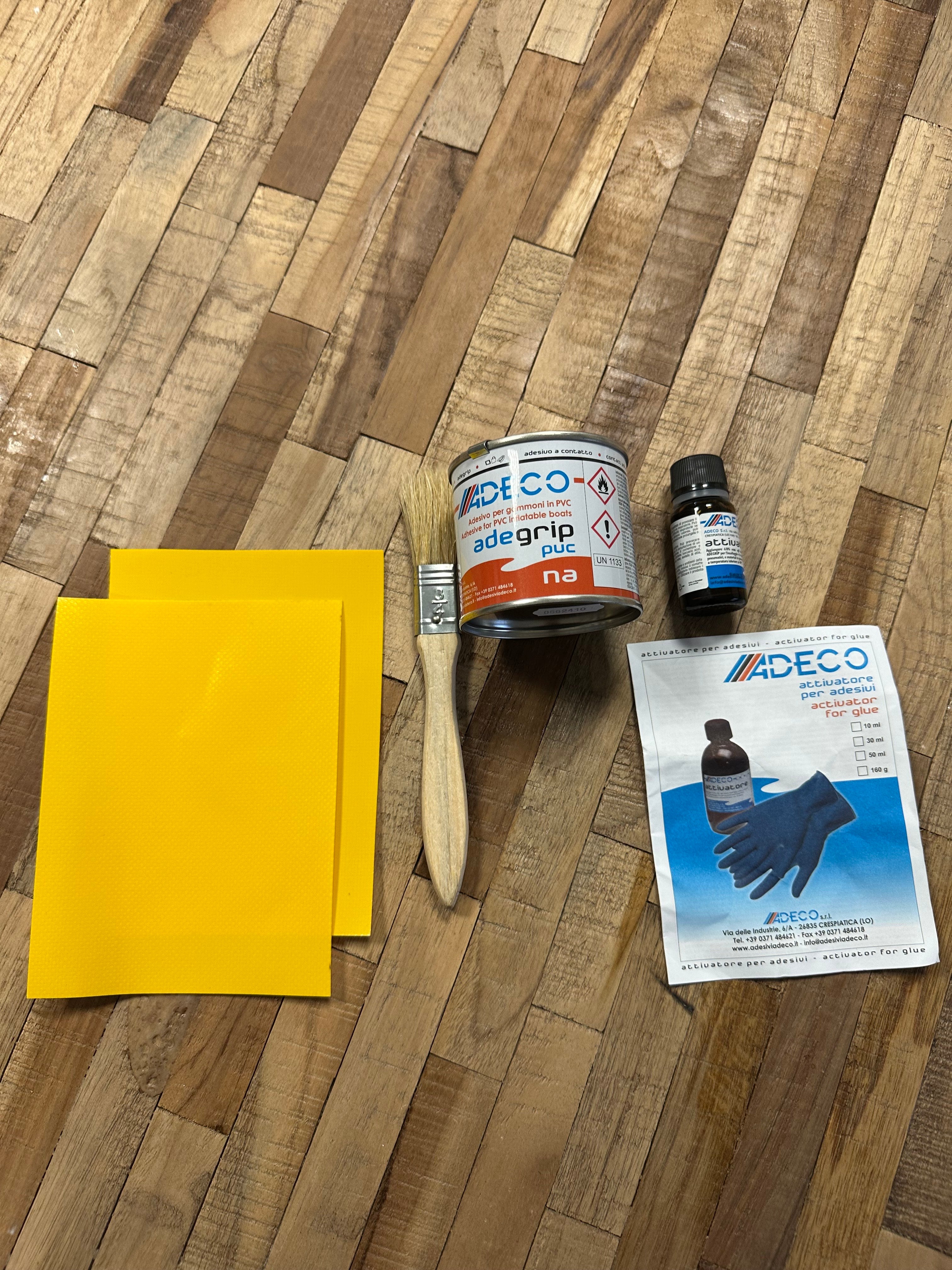 Kit réparation annexe semi-rigide PVC JAUNE