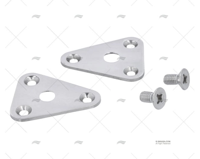 JEUX DE PLAQUES TRIANGULAIR INOX