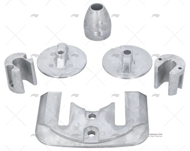 KIT ANODE BRAVO III-04 ALUMINIUM S/VIS TECNOSEAL