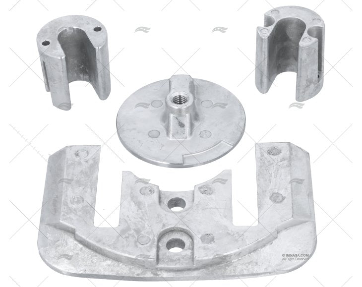 KIT ANODE BRAVO II-III ALUMINIUM S/VIS