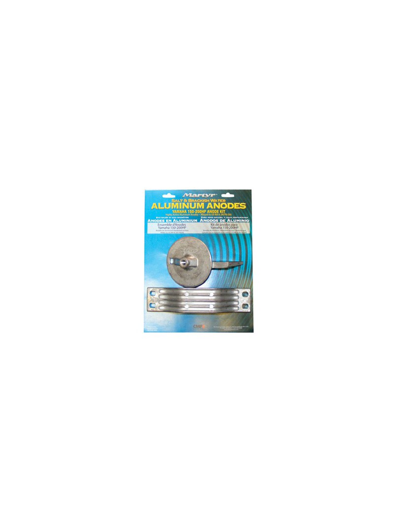 kit anodes alu pour moteurs Yamaha 150 / 200 cv