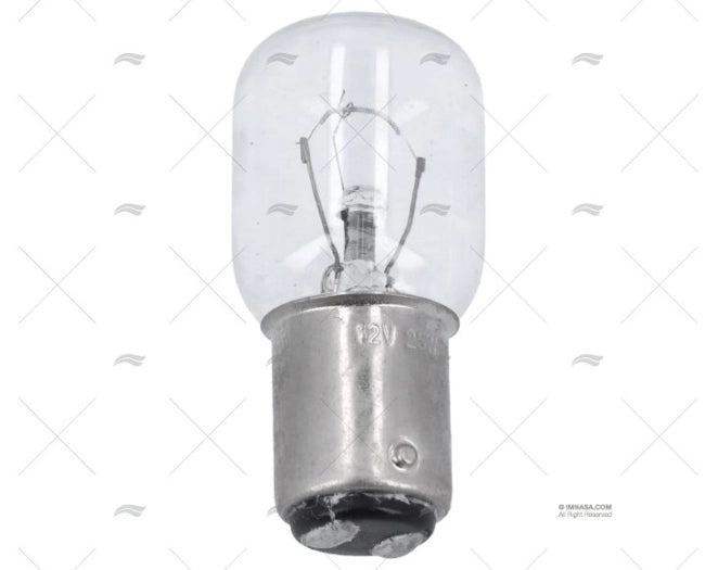 LAMPE BA15D 12V 25W 45x68 VERRE CLA