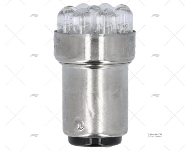 LAMPE BA15D LED 12V 0.7W BLANCHE