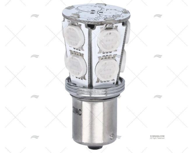LAMPE BA15S LED 12V BLEU 45X23