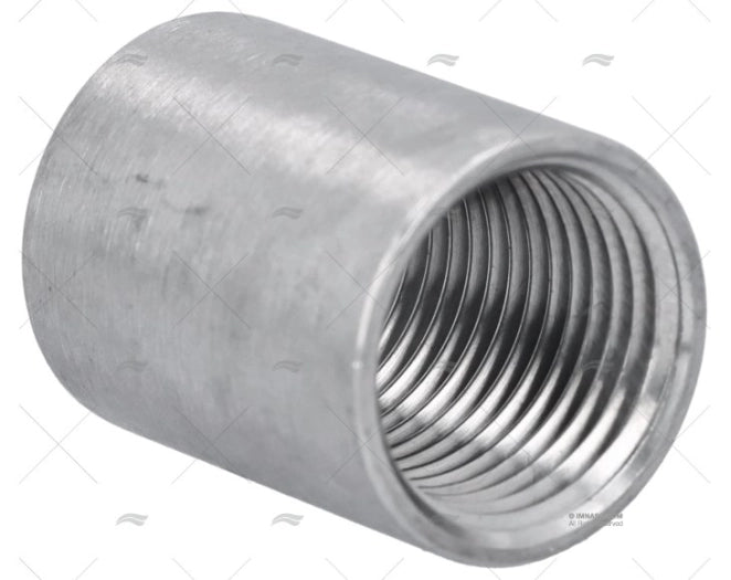 MAMELON DOUBLE FEMELLE INOX 1/2"