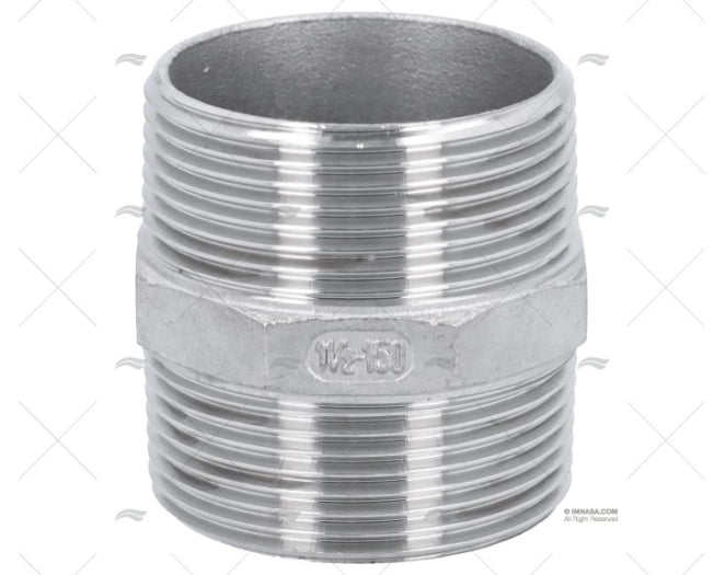 MAMELON DOUBLE MALE INOX 1 1/2"