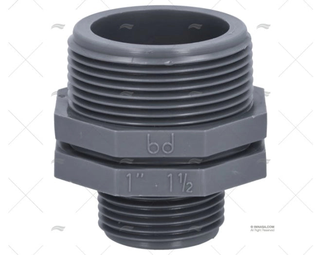 MAMELON FILETE BSP PP 1"1/2 x 1" RANDEX IBERICA
