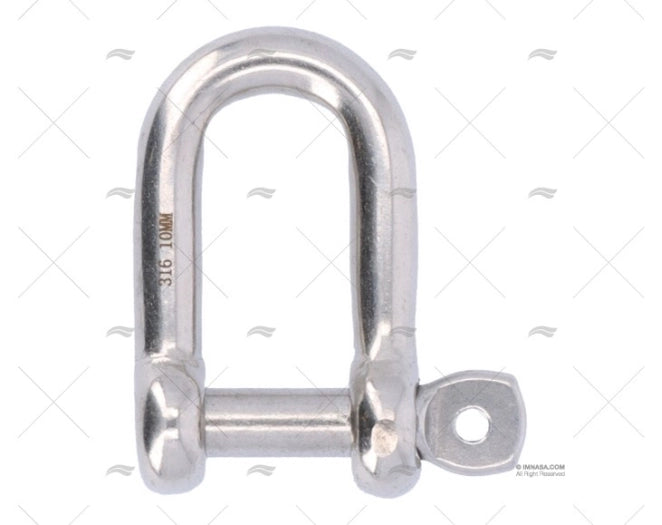 MANILLE DROIT INOX 10mm A/AXE IMPERDIBL