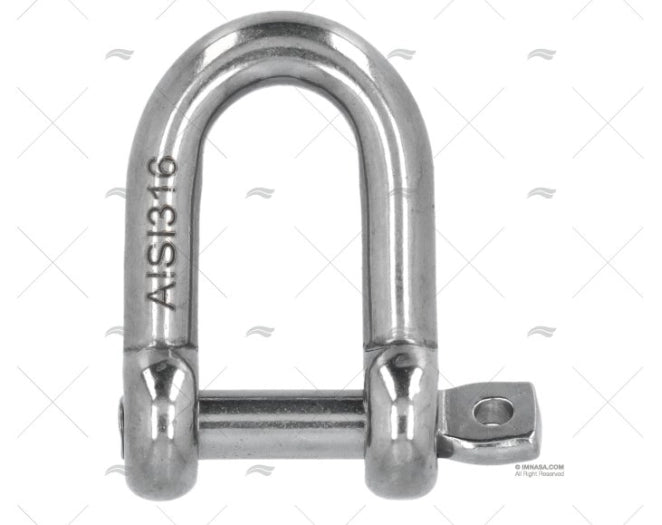 MANILLE DROIT INOX 8mm A/AXE IMPERDIBLE