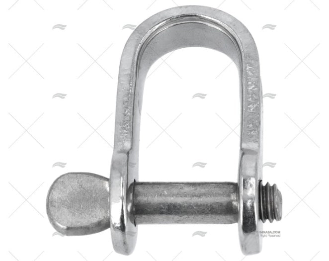 MANILLE PLAT 06mm x 14mm INOX VIADANA