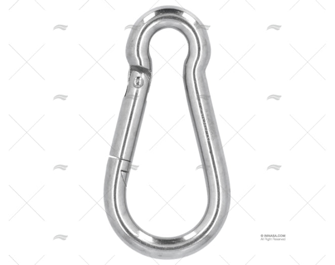 MOUSQUETON INOX 316 8X80 SANS OEIL