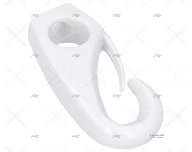 MOUSQUETON PLASTIQUE BLANC 5/16" (4u)