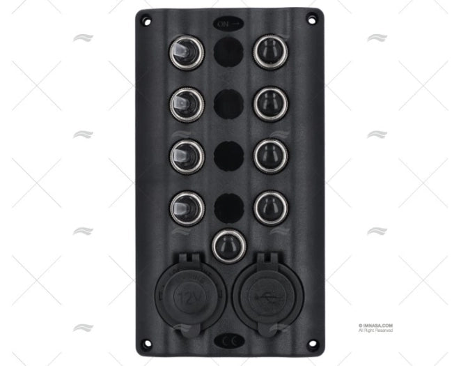 PANNEAU ELECTRIQUE LED 12V ON/OFF 4+USB