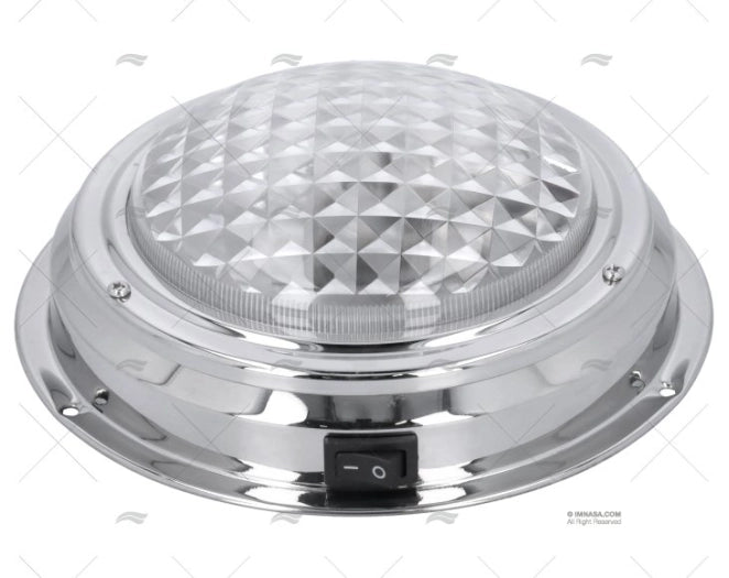 PLAFON CON LUZ INTERRUPTOR INOX