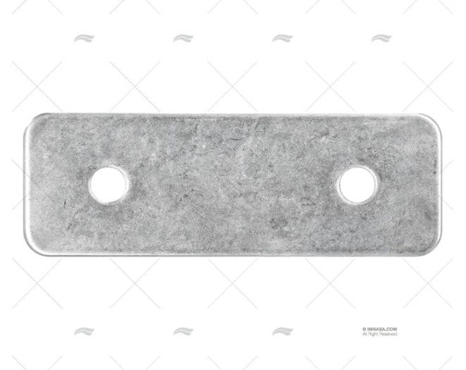 PLAQUE BASE INOX SS 316 128X44X3mm