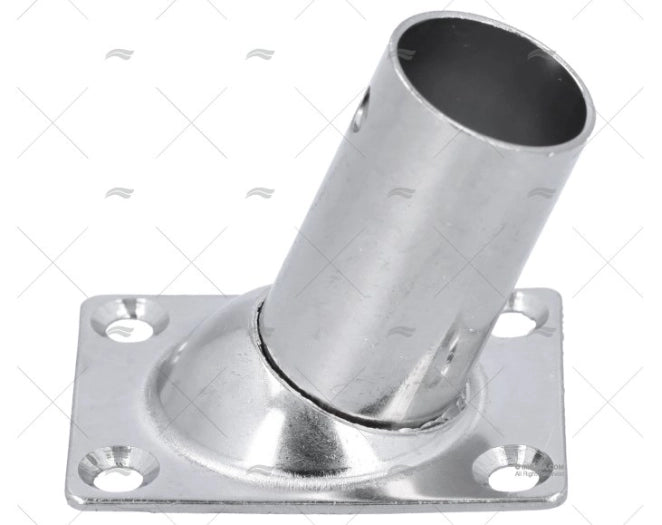 PLATINE 60º 22MM BASE 56X42 INOX
